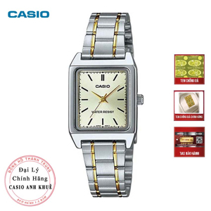 Đồng hồ nữ dây thép không gỉ Casio LTP-V007SG