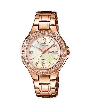 Đồng hồ nữ dây thép không gỉ Casio SHE-4800PG