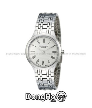 Đồng hồ nữ dây thép không gỉ Romanson EM4252LWWH - màu BK/ WH