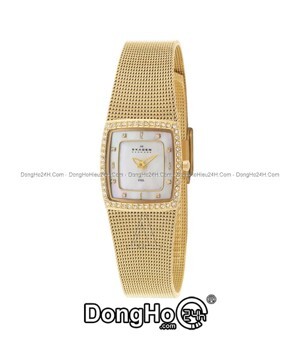 Đồng hồ nữ dây thép không gỉ Skagen Quartz 384XSGG1