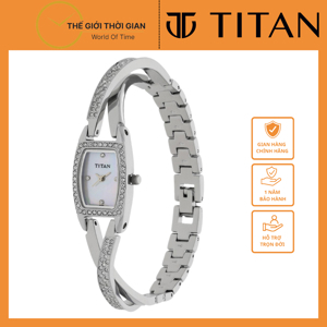Đồng hồ nữ dây thép không gỉ Titan 9851SM01