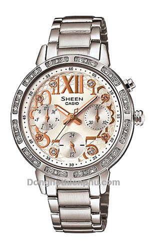 Đồng hồ nữ dây thép không rỉ Casio SHE-3036D