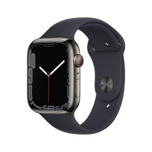 Đồng hồ thông minh Apple Watch Series 7 - 45mm, 4G, viền thép dây cao su
