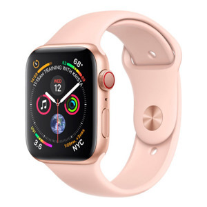 Đồng hồ thông minh Apple Watch Series 4 - 44mm, GPS+Cellular, viền nhôm, dây cao su