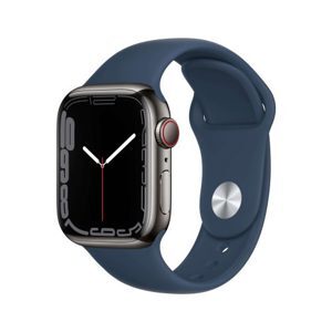 Đồng hồ thông minh Apple Watch Series 7 - 41mm, 4G, viền thép dây cao su