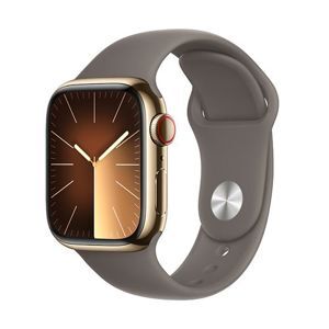 Đồng hồ thông minh Apple Watch S9 LTE 41mm viền thép không gỉ dây silicone