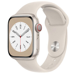 Đồng hồ thông minh Apple Watch Series 8 45mm 4G viền thép dây cao su