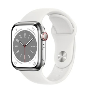 Đồng hồ thông minh Apple Watch Series 8 45mm 4G viền thép dây cao su