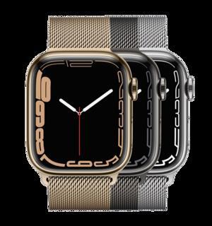 Đồng hồ thông minh Apple Watch Series 7 - 41mm, 4G, viền thép dây cao su