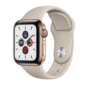 Đồng hồ thông minh Apple Watch Series 5 LTE  - 44mm, viền thép dây cao su