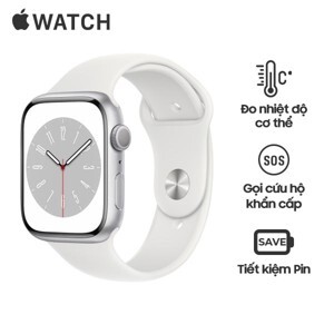 Đồng hồ thông minh Apple Watch Series 8 45mm GPS viền nhôm