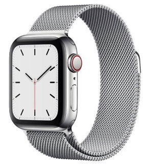 Đồng hồ thông minh Apple Watch S5 (Series 5) - 44mm, viền thép dây thép