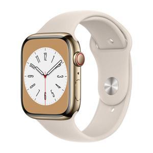 Đồng hồ thông minh Apple Watch Series 8 45mm 4G viền thép dây cao su