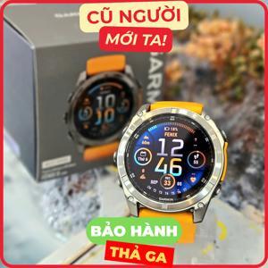 Đồng hồ thông minh Garmin Fenix 8 Sapphire 51mm viền Titanium