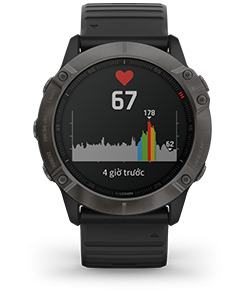 Đồng hồ thông minh Garmin Fenix 6X Pro Solar - Dây Silicon