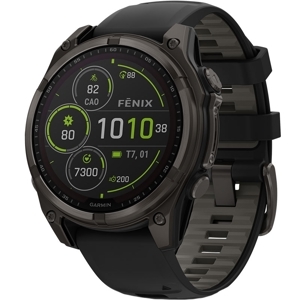 Đồng hồ thông minh Garmin Fenix 8 Solar 47mm viền Titanium