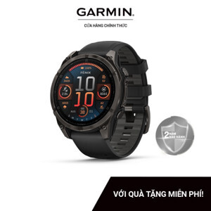 Đồng hồ thông minh Garmin Fenix 8 Sapphire 43mm viền Titanium