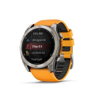 Đồng hồ thông minh Garmin Fenix 8 Sapphire 51mm viền Titanium