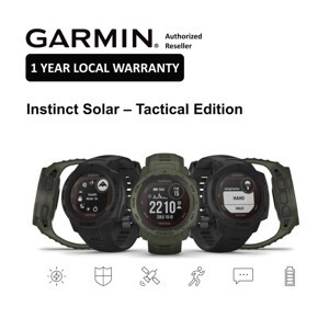 Đồng hồ thông minh Garmin Instinct Solar - Tactical Edition