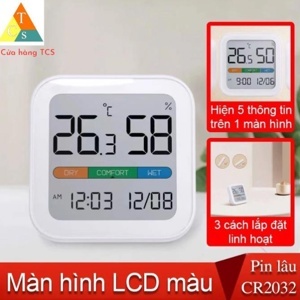 Đồng hồ tích hợp nhiệt ẩm kế miiiw NK5253