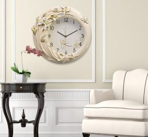 Đồng hồ trang trí dải hoa nghệ thuật ZB04B