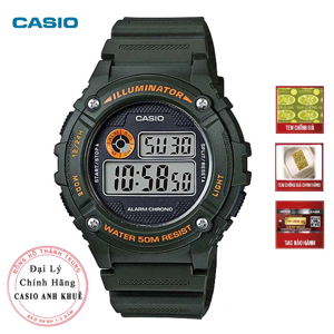 Đồng hồ trẻ em năng động thời trang Casio W-216H-1A