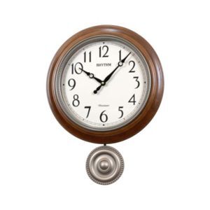 Đồng hồ treo tường Rhythm Wooden Wall Clock CMJ549NR06