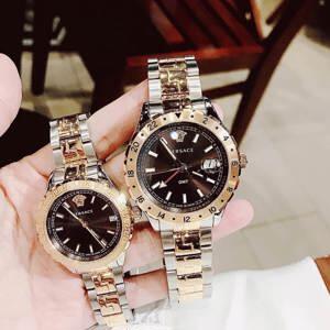 Đồng Hồ  Versace Hellenyium Brown Dial Two-Tone Men's Watch V11040015