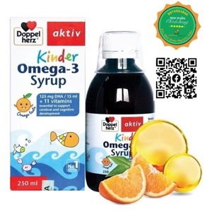 Doppel Herz Kinder Omega-3 Syrup hỗ trợ phát triển não bộ và thị lực