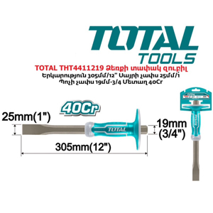 Đục bê tông nhọn 4 mm Total THT4421219