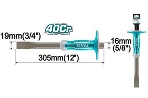 Đục sắt dẹp 19mm Total THT4411216