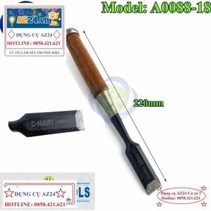 Đục thợ mộc cán gỗ C-Mart A0088-18 18mm