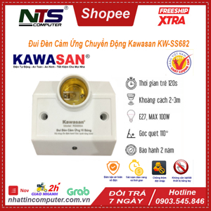 Đui đèn cảm ứng hồng ngoại KW-SS682