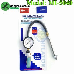 Dụng cụ bơm lốp xe đồng hồ Mito Mi-5040