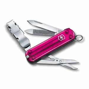 Dụng cụ đa năng Victorinox Nail Clip 580 Pink Transp 0.6463.T5