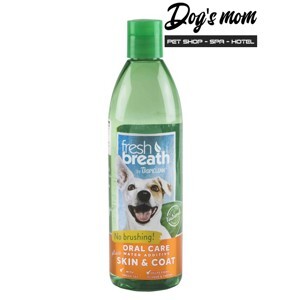 Dung dịch chăm sóc răng miệng TropiClean Fresh Breath Dental Health for Cats 473ml - Thơm miệng, loại bỏ mảng bám cho mèo Petmall