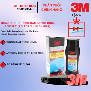 Dung dịch chống bám nước trên kính xe Glass Coat Windshield 3M 08889 LT 200ml