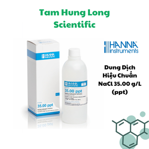 Dung dịch hiệu chuẩn NaCl 35.00 g/L (ppt) HANNA HI70024P (Hộp 25 gói 20mL)