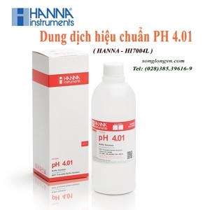 Dung dịch hiệu chuẩn pH 4.01, chai 1000ml Hanna HI7004/1L