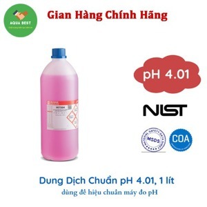 Dung dịch hiệu chuẩn pH 4.01, chai 1000ml Hanna HI7004/1L