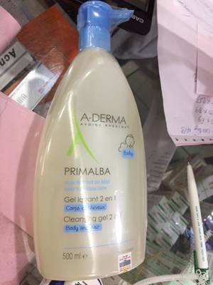 Dung dịch làm sạch toàn thân không cần nước A-Derma Primalba Gentle Cleansing Water 500ml