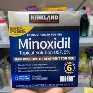 Dung dịch mọc tóc Kirkland Signature Extra Strength for Men Minoxidil 5% Hair Regrowth Treatment - chống rụng tóc và hói đầu cho nam giới