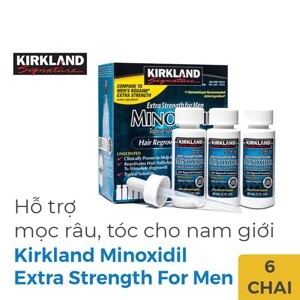 Dung dịch mọc tóc Kirkland Signature Extra Strength for Men Minoxidil 5% Hair Regrowth Treatment - chống rụng tóc và hói đầu cho nam giới