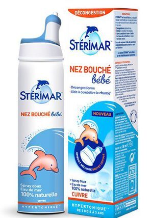 Dung dịch muối biển xịt mũi Sterimar Pháp 50ml