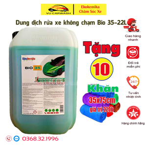 Dung dịch rửa xe không chạm Ekokemika BIO 35 - can 20L