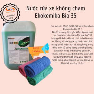 Dung dịch rửa xe không chạm Ekokemika BIO 35 - can 20L