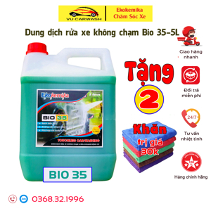 Dung dịch rửa xe không chạm Ekokemika BIO 35 - can 5L