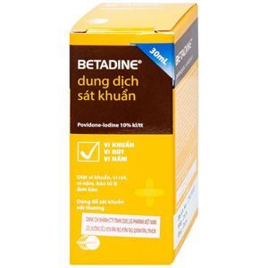 Dung dịch sát khuẩn Betadine Antiseptic 10% (30ml)