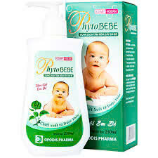 Dung dịch tắm rôm sảy em bé phyto bebe opodis 250ml