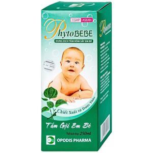 Dung dịch tắm thảo dược Phytobebe 250ml